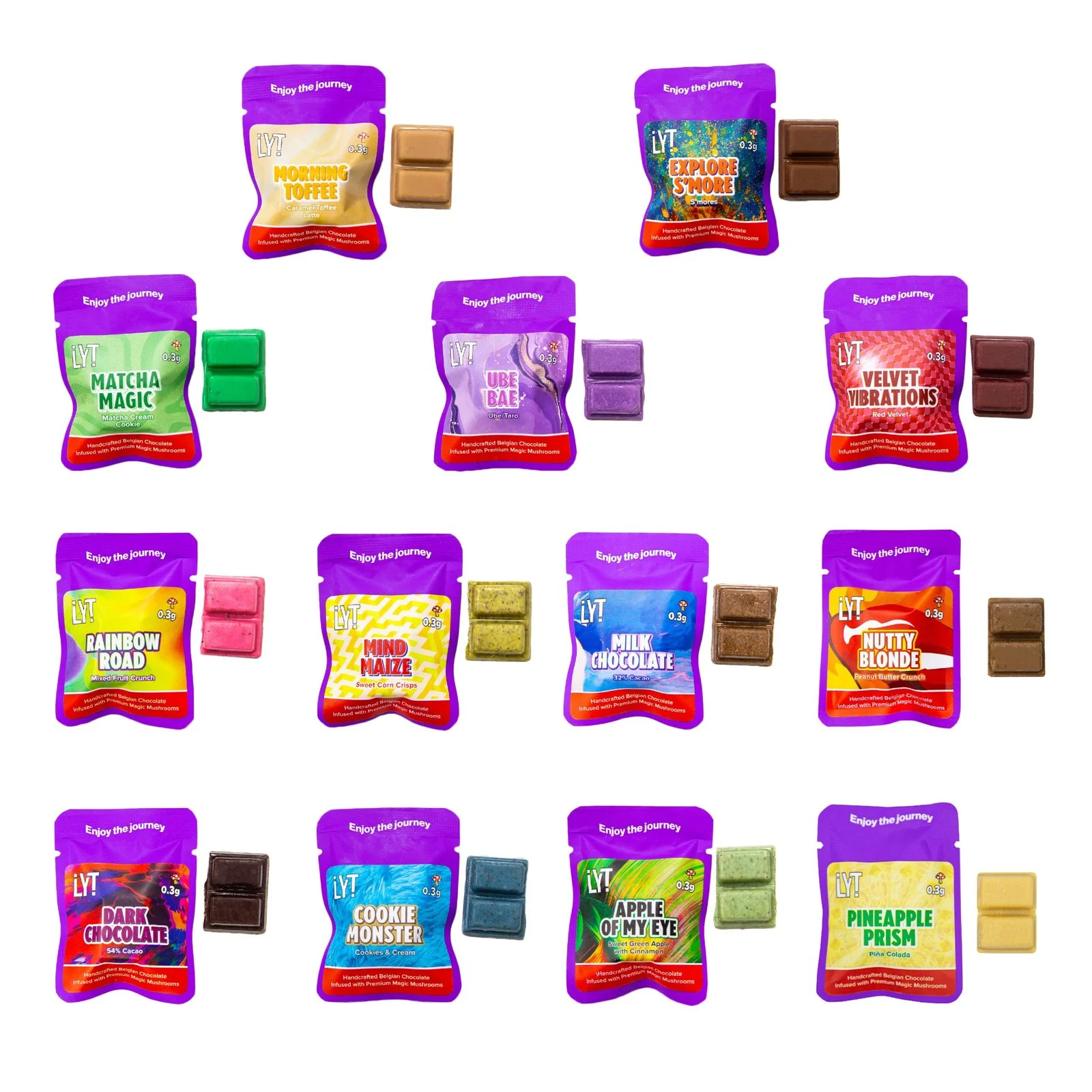 LYT 0.3g Magic Mushrooms Chocolate LYT 0.3g Magic Mushrooms Chocolate